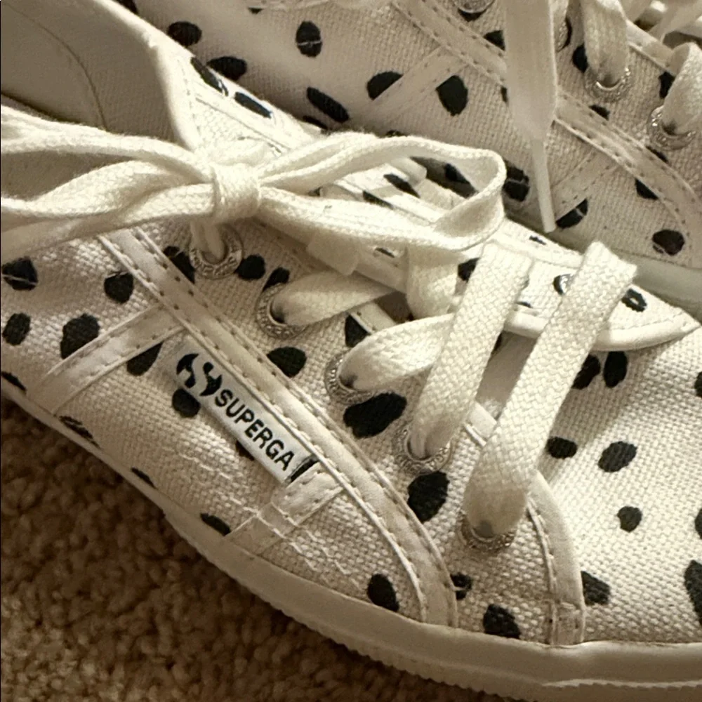 Superga Dalmatian Canvas Sneakers, size 7 - Picture 4 of 9